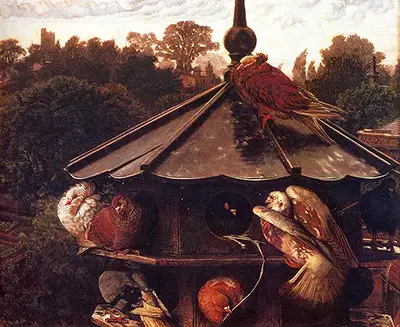 The Festival of St Swithin (The Dovecote) William Holman Hunt